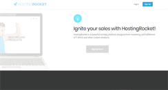 Desktop Screenshot of hostingrocket.com