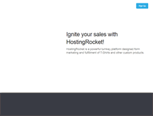 Tablet Screenshot of hostingrocket.com